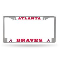 Atlanta Braves Chrome License Plate Frame