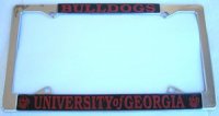 Georgia Bulldogs Chrome License Frame