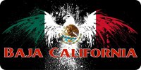 Mexico Baja California Eagle Photo License Plate