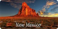 New Mexico Red Rock Scene Photo License Plate
