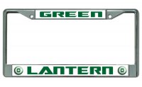 Green Lantern Chrome License Plate Frame