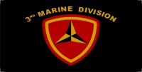 3rd Marine Division Photo License Plate