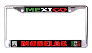 Mexico Morelos Chrome License Plate Frame