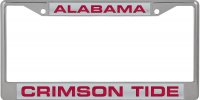 Alabama Crimson Tide Laser Chrome License Plate Frame