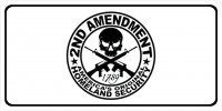 Homeland Security 2nd Amendment Photo License Plate