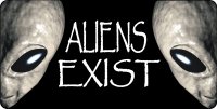 Aliens Exist Photo License Plate