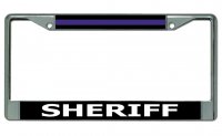 Sheriff Chrome License Plate Frame