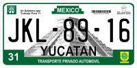 Mexico Yucatan Photo License Plate