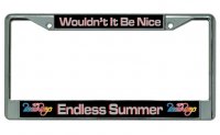Beach Boys "Endless Summer" Chrome License Plate Frame