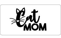 Cat Mom Photo License Plate