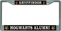 Gryffindor Hogwarts Alumni #2 Chrome License Plate Frame
