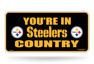 You're In Steeler Country Metal License Plate