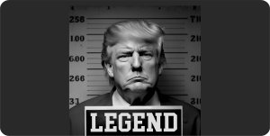 Trump Legend Photo License Plate