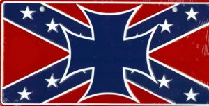 Independant Rebel Cross License Plate
