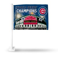 Chicago Cubs World Series Champs Car Flag