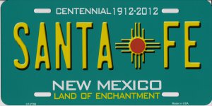 New Mexico Santa Fe State Look A Like Metal License Plate