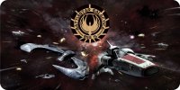 Battlestar Galactica Cylon Attack Photo License Plate