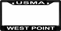 West Point USMA Black License Plate Frame