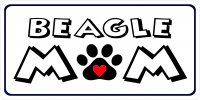 Beagle Mom Photo License Plate