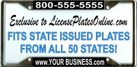Custom Your Business Every State Photo License Plate Frame