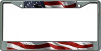 U.S. Flag Photo License Plate Frame