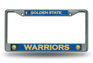 Golden State Warriors Chrome License Plate Frame
