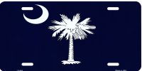 South Carolina State Flag Metal License Plate