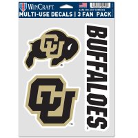 Colorado Buffaloes 3 Fan Pack Decals