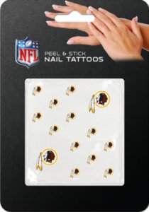 Washington Redskins Peel And Stick Nail Tattoos
