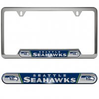 Seattle Seahawks Premium Stainless License Plate Frame