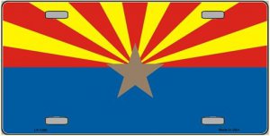Arizona Small Star License Plate