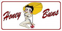 Betty Boop Honey Buns Photo License Plate #2