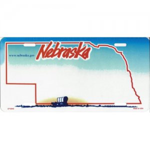 Nebraska State Look-A-Like License Plate