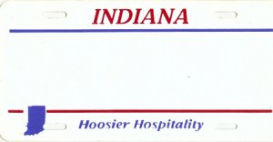 Design It Yourself Custom Indiana State Look-Alike Plate #3