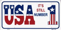 USA It's Still Number One Metal License Plate