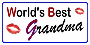 World's Best Grandma Photo License Plate