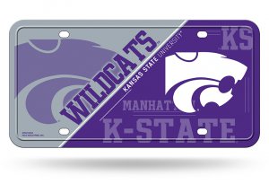 Kansas State Wildcats Metal License Plate