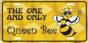 The One And Only Queen Bee License Plate