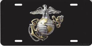 Marines Globe & Anchor Photo License Plate
