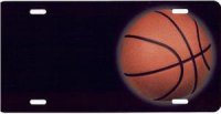 Basketball Offset Airbrush License Plate