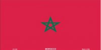 Morocco Flag License Plate