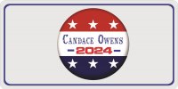 Candace Owens 2024 Button Photo License Plate