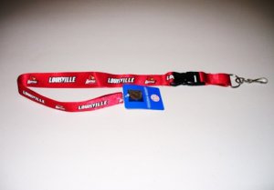 Louisville Cardinals Red Lanyard With Safety Fastener
