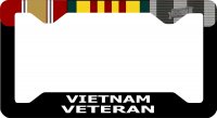 Vietnam Veteran Thin Style License Plate Frame