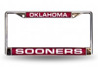 Oklahoma Sooners Laser Chrome License Plate Frame
