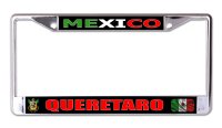 Mexico Queretaro Chrome License Plate Frame