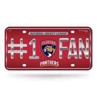 Florida Panthers #1 Fan Metal License Plate