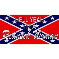 Hell Yeah, I'm a Redneck Woman License Plate