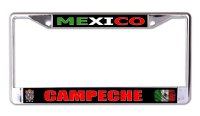 Mexico Campeche Chrome License Plate Frame