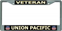Union Pacific Veteran Chrome License Plate Frame